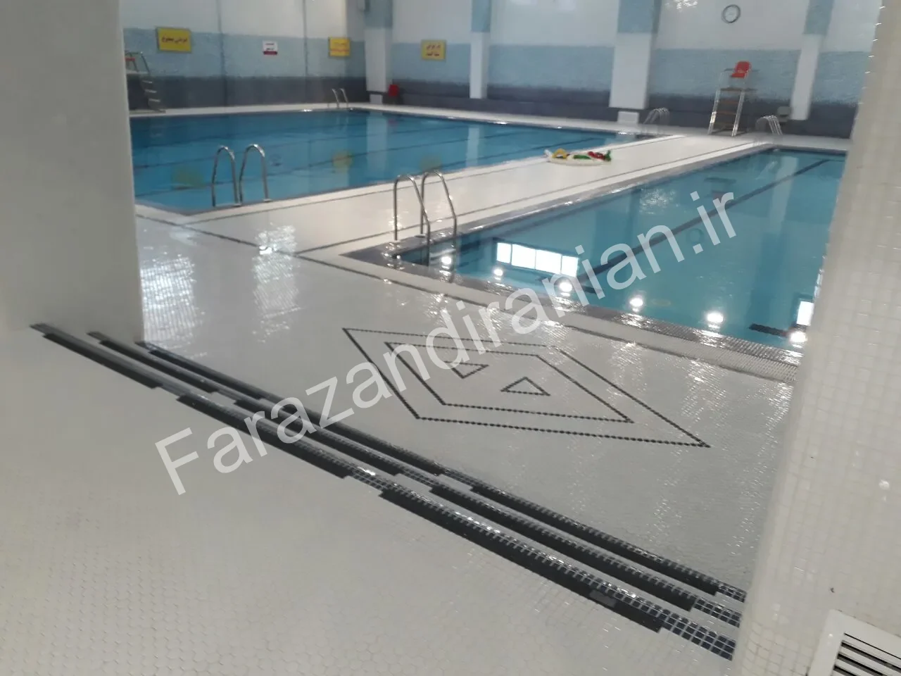 تصویر ۵ از اجرای نوار ضد لغزش در استخر کارگران مشهد